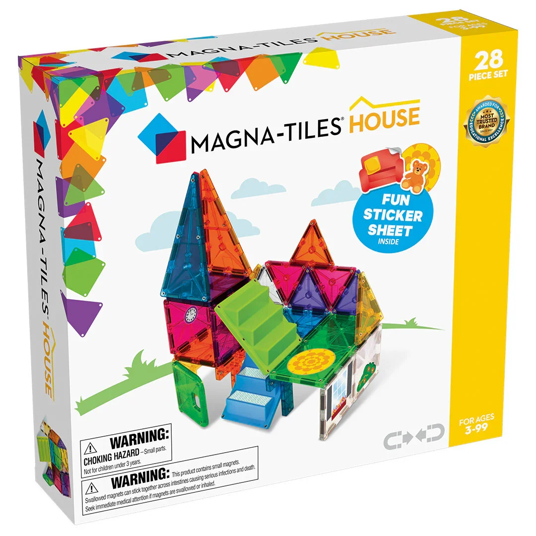 Magna-tiles clear colors 28 stuks  House set
